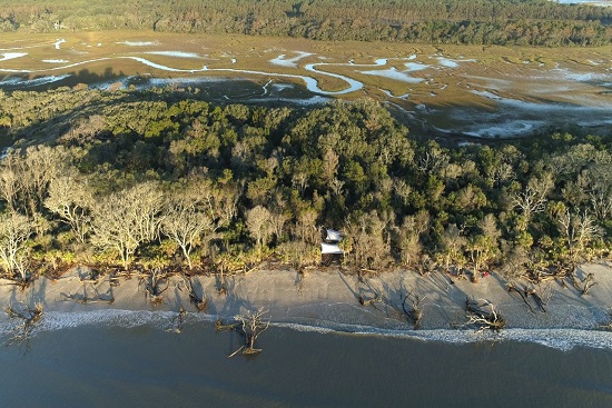Aerial photo of Pockoy Island